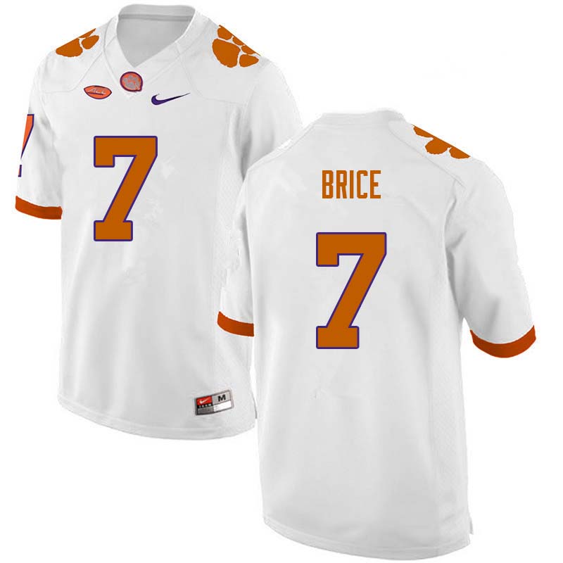 Men #7 Chase Brice Clemson Tigers College Football Jerseys Sale-White - Click Image to Close